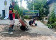Satgas TMMD Ke-117 RTLH Andi Sehdam Masuk Tahap Plesterisasi Lantai.