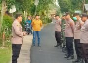 Sinergitas TNI Polri Pilkades PAW di Cluring Banyuwangi Kondusif