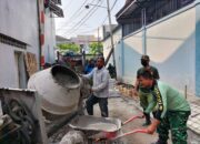 Antusias Sosok Seorang Warga Kerja Bakti di Lokasi TMMD Kodim Solo