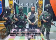Luar Biasa, Satgas Pamtas RI-Mly Yonarmed 16/ TK Menggagalkan Penyelundupan Narkoba Jenis Shabu Seberat 10 KG