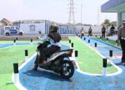 Lintasan S Ujian Praktek SIM C mulai di Terapkan di Satpas Polres Tuban