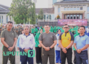 Sambut HUT Ke-78 TNI, Danlantamal IX bersama Pimpinan TNI-Polri Maluku Laksanakan Olahraga bersama, Bhakti Sosial Kesehatan