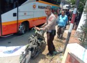Imbauan Polisi Usai Kejadian Laka Lantas Pemotor Dengan Bus Harapan Jaya di Jombang