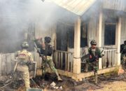 KSTP Berulah Bakar Perumahan Tewas Ditindak Aparat di Ilaga