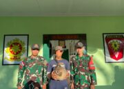 Beri Pemahaman Soal Hewan Dilindungi Satgas Pamtas RI – Malaysia Yonarmed 10/ Bradjamusti kembali Amankan Trenggiling yang Hendak Diselundupkan