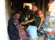 Dansatgas TMMD-118 Kodim Ciamis , Sambangi Nenek Lansia Yang Tinggal di Rumah Tua Sendiri