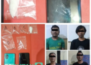 Ungkap Peredaran Narkoba, Polres Madiun Kota berhasil Amankan Empat Tersangka