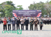 Gelar Simulasi, Sispamkota Polres Nganjuk Siap Amankan Pemilu 2024