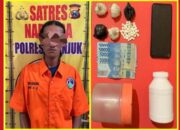Polres Nganjuk Amankan Seorang Pria Pemilik 580 Butir Pil Koplo Siap Edar
