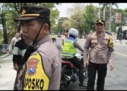 Polres Nganjuk Lakukan Penyekatan Antisipasi Gangguan Kamtibmas Saat Pengesahan Anggota Baru IKSPI Kera Sakti