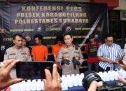 Polisi Berhasil Amankan Dua Kurir Narkoba di Surabaya, Ribuan Butir Pil Koplo Disita