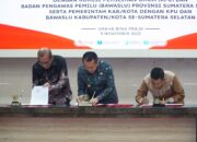Sumsel Daerah Yang Pertama Kali Lakukan Penandatanganan Serentak NPHD Dana Pilkada Tahun 2024 Provinsi dan Kabupaten/Kota