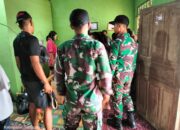Pos Segumun Satgas Pamtas RI-Mly Yonarmed 16/TK Bantu Pemakaman Warga Desa Lumbuk Sabuk