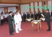 Pj Gubernur Sultra, Melantik Pj Bupati Mubar dan Pj Wali Kota Kendari