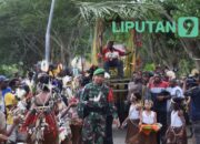Semarak Kebersamaan dan Kebahagiaan Satgas Yonif 122/TS Bersama Masyarakat Sambut Uskup di gereja Santo Mikael Kampung Banda