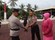 Kapolda Bengkulu Pimpin Upacara Kenaikan Pangkat 2 PJU dan Kapolresta Bengkulu serta Ratusan Personil Polda Bengkulu