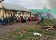 Koramil 1423-02/Marioriawa Bersama Masyarakat Kompak Bersihkan Selokan Pasar Panincong