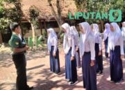 Calon Pengurus OSIS SMPN 1 Miri, Dilatih PBB Dan Dibekali Wasbang Oleh Babinsa Girimargo
