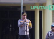 Polres Nganjuk Gelar Apel Kesiapan Pengamanan Kampanye Capres, Kapolres : Jangan Ada Kesalahan dan Jaga Netralitas