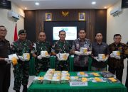 Satgas Pamtas Yonahanud 1/PBC/1 Kostrad Gagalkan Penyeludupan Puluhan Kilo Narkoba