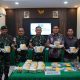 Satgas Pamtas Yonahanud 1/PBC/1 Kostrad Gagalkan Penyeludupan Puluhan Kilo Narkoba
