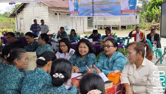Ny.Lisa Deni Lumban Toruan Pimpin Langsung Monitoring Desa Percontohan