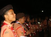 Bupati Tapanuli Utara Hadiri Pramuka Penggalang di Lapangan Serbaguna Sekaligus Beri Motivasi