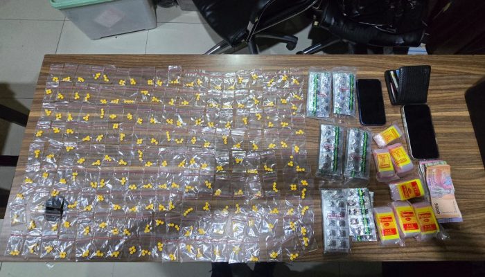 Polres Metro Bekasi Sita 1.232 Butir Obat Daftar G di Cibarusah Bekasi