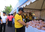 Polda Lampung Gelar Bazar,Pasar Rakyat Olahraga Bersama,dan Bakti Sosial Sambut Hari Bhayangkara ke-80