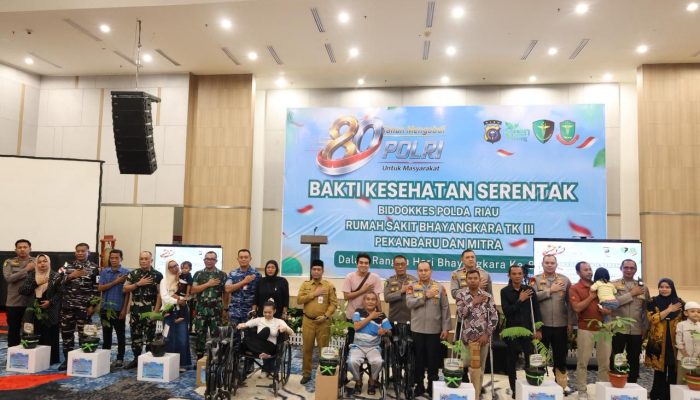 Bhakti Kesehatan Hari Bhayangkara ke-80 Polda Riau Gelar 14 Layanan Medis