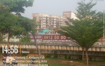 Diduga Proyek Bangunan Ruko Bertingkat di Kawasan Jembatan Gantung Jakarta Barat Tidak Berizin dan Tidak Menerapkan K3