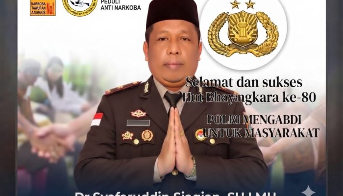 Apresiasi Dedikasi Polri, Ketua Umum DPK Gapenta Labuhan Batu Ajak Generasi Muda Kawal Kamtibmas