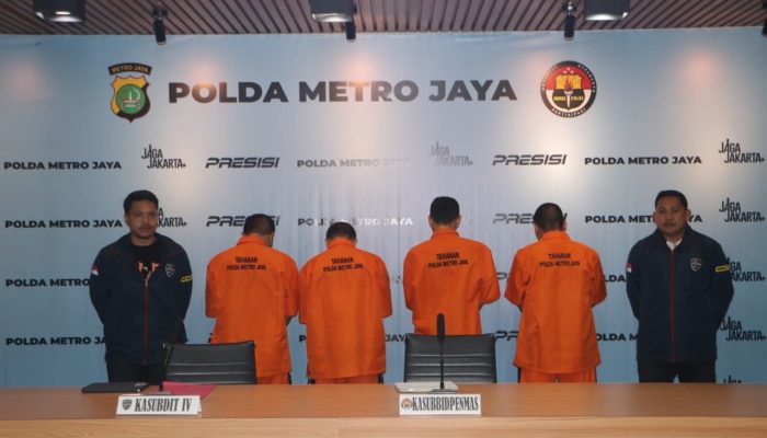 Polda Metro Jaya Ungkap Judi Online 1XBET Empat Tersangka Diamankan
