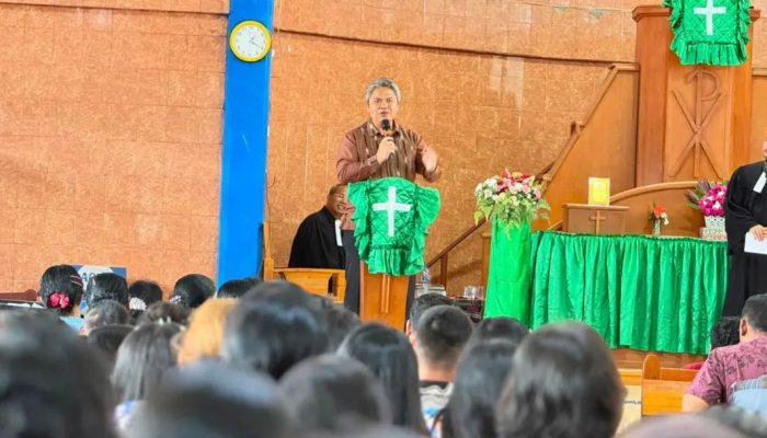 Pemkab Taput Sosialisasikan Program Tapasada Academy saat Lepas Sambut Pendeta HKBP Sibaganding