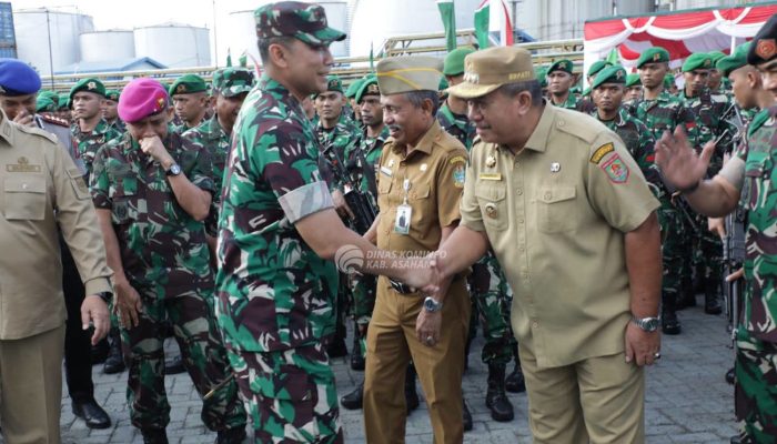 Bupati Asahan Hadiri Momen Haru Kepulangan Satgas Pamtas Yonif 126/KC Tahun 2026