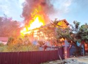 Rumah Panggung Warga di Musi Rawas Ludes Terbakar, Diduga Akibat korsleting Listrik