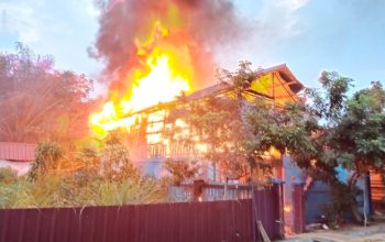 Rumah Panggung Warga di Musi Rawas Ludes Terbakar, Diduga Akibat korsleting Listrik