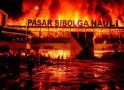 Kebakaran Hebat Melanda Pasar Sibolga Ratusan Kios Hangus Dilahap Si Jago Merah