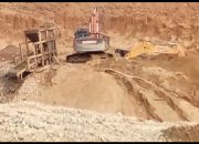 Diduga Puluhan Alat Berat Excavator Operasi PETI di Eks lokasi PT M3 Pulo Padang Lingga Bayu