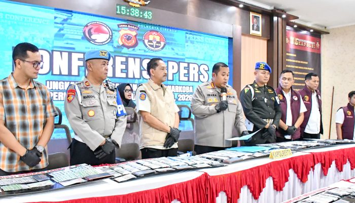 Sikat Habis Jaringan Narkoba, Polresta Cirebon Amankan 26 Tersngka dan Sita Belasan Ribu Obat Keras