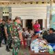 Sentuhan Kemanusiaan TMMD ke-129 Satgas Kodim 1807 Serong Selatan Gelar Pengobatan Gratis Untuk Warga kampung Sesor