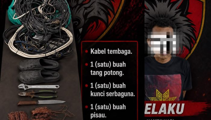 Polres Selayar Tangkap Pelaku Pencurian Kabel Tembaga di SPPG dan Kantor Cold Storage Dinas Kelautan Sulsel