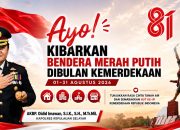 Kapolres Selayar Ajak Masyarakat Kibarkan Merah Putih Selama Bulan Kemerdekaan