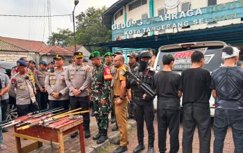 Brimob dan Polres Tangsel Amankan Enam Orang Diduga Hendak Tawuran