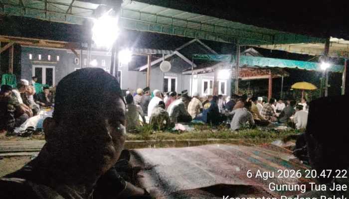 Ratusan Jamaah Hadiri Pengajian Terakhir untuk Almarhumah Ibunda Kepala BKD Padang Lawas
