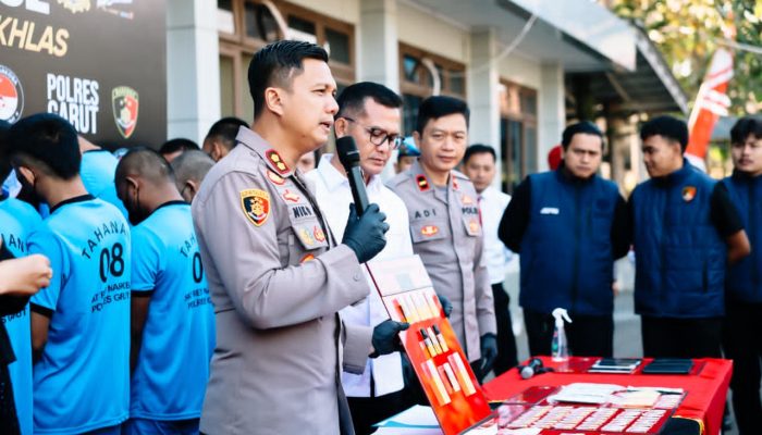 Polres Garut Ungkap 20 Kasus Narkotika Psikotropika dan Obat Tertentu,28 Tersangka Diamankan