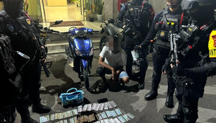 Brimob Polda Metro Jaya Amankan 530 Butir Obat Keras di Tanah Abang