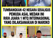 Farhan Muhammad Asal Sumut Sabet Juara 1 MTQ Internasional di Maroko