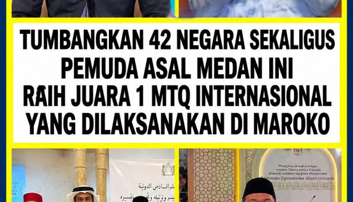 Farhan Muhammad Asal Sumut Sabet Juara 1 MTQ Internasional di Maroko
