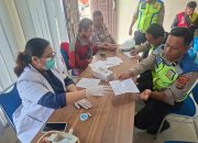 Sambut HUT Lalu Lintas Bhayangkara ke -71, Satlntas Polres Karo Gelar Donor Darah